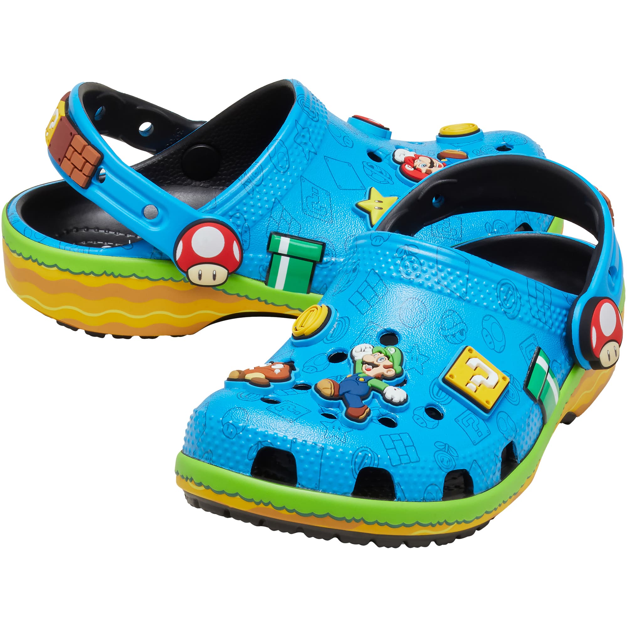 Crocs x Mario スーパーマリオ コア クラシック クロッグ Kids' Super Mario™ Core Classic Clogs - Nintendo Official Site
